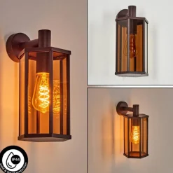 Monfanim Lampe murale d´extérieur Rouille, 1 lumière