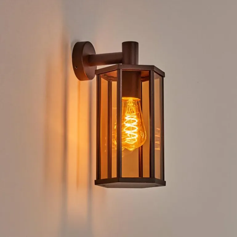 Monfanim Lampe murale d´extérieur Rouille, 1 lumière