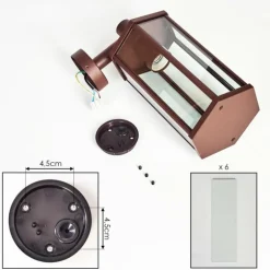 Monfanim Lampe murale d´extérieur Rouille, 1 lumière