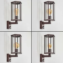 Monfanim Lampe murale d´extérieur Rouille, 1 lumière