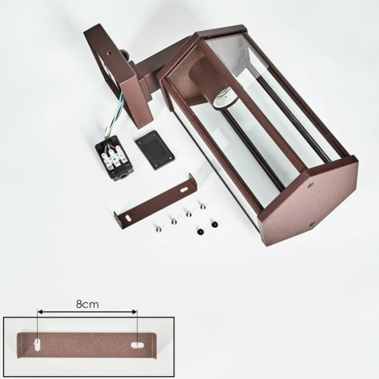 Monfanim Lampe murale d´extérieur Rouille, 1 lumière