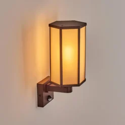 Monfanim Lampe murale d´extérieur Rouille, 1 lumière