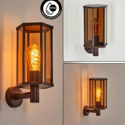Monfanim Lampe murale d´extérieur Rouille, 1 lumière