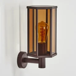 Monfanim Lampe murale d´extérieur Rouille, 1 lumière