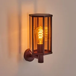 Monfanim Lampe murale d´extérieur Rouille, 1 lumière