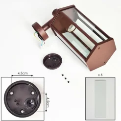 Monfanim Lampe murale d´extérieur Rouille, 1 lumière