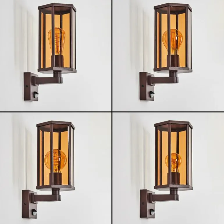 Monfanim Lampe murale d´extérieur Rouille, 1 lumière