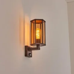 Monfanim Lampe murale d´extérieur Rouille, 1 lumière
