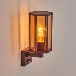 Monfanim Lampe murale d´extérieur Rouille, 1 lumière