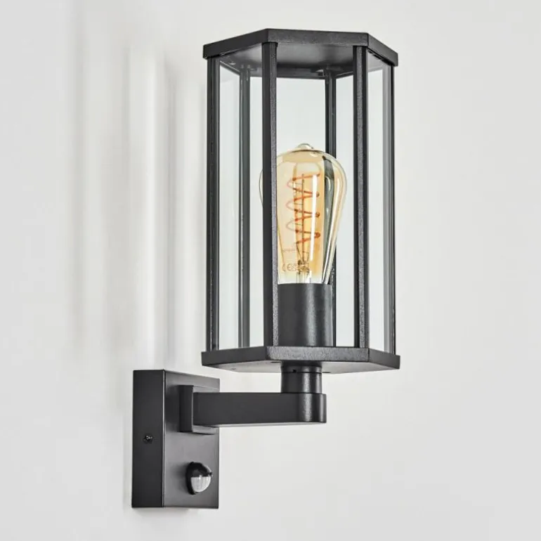 Monfanim Lampe murale d´extérieur Noir, 1 lumière