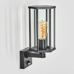 Monfanim Lampe murale d´extérieur Noir, 1 lumière