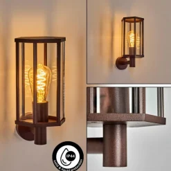 Monfanim Lampe murale d´extérieur Rouille, 1 lumière
