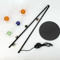 Monsul Lampadaire Noir, 4 lumières