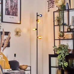 Monsul Lampadaire Noir, 4 lumières