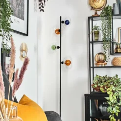 Monsul Lampadaire Noir, 4 lumières