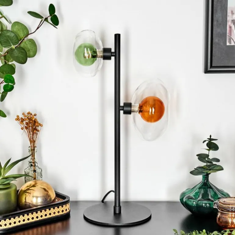 Monsul Lampe à poser Noir, 2 lumières