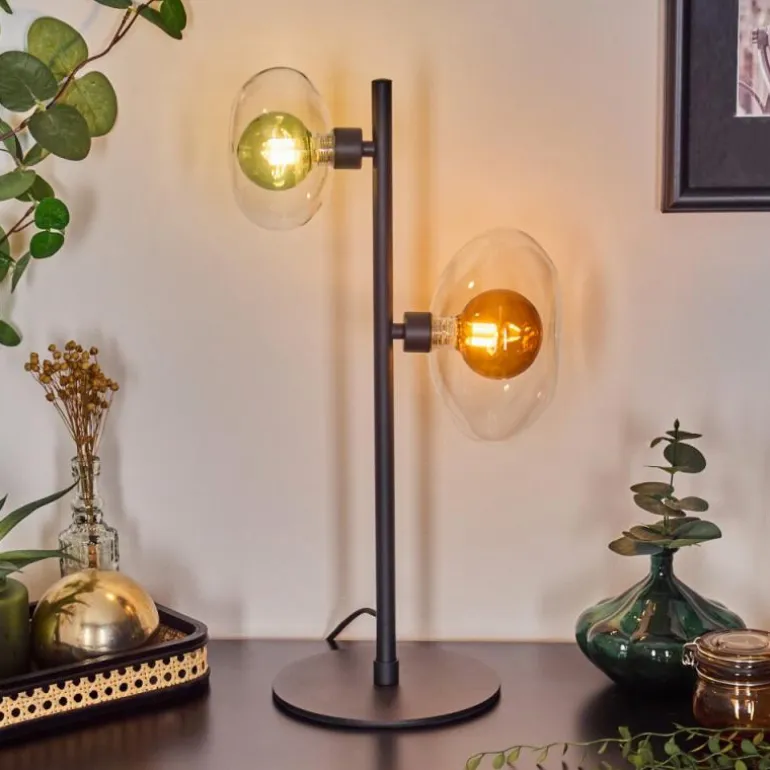 Monsul Lampe à poser Noir, 2 lumières