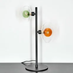 Monsul Lampe à poser Noir, 2 lumières