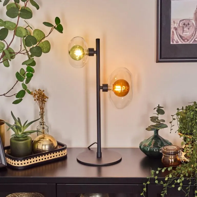 Monsul Lampe à poser Noir, 2 lumières