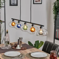 Monsul Plafonnier Noir, 5 lumières