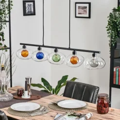 Monsul Plafonnier Noir, 5 lumières