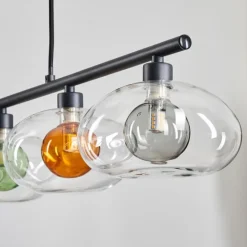 Monsul Plafonnier Noir, 5 lumières