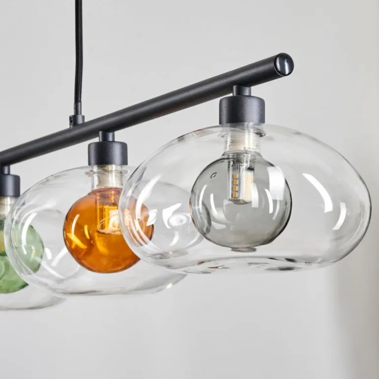 Monsul Plafonnier Noir, 5 lumières