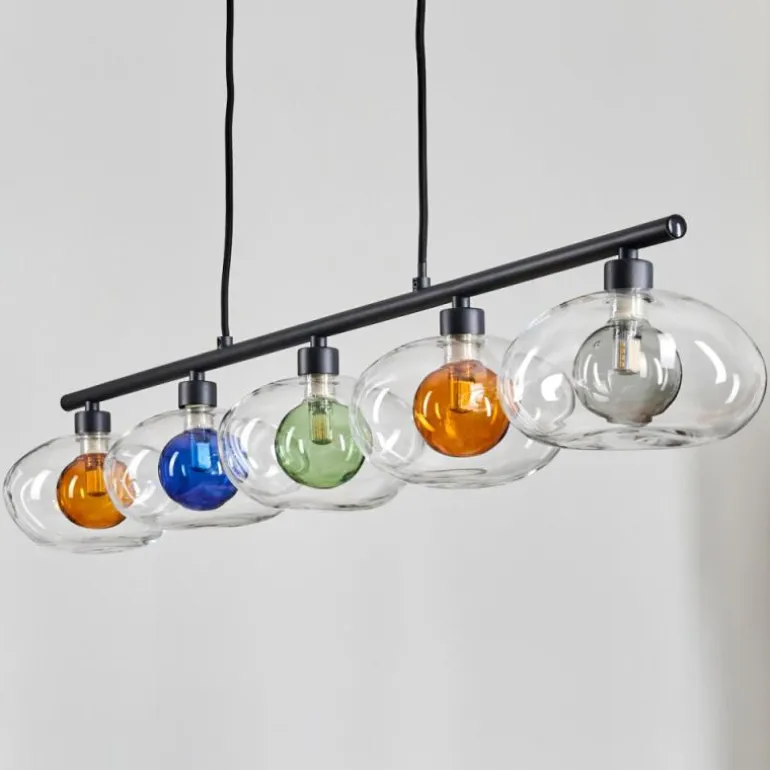 Monsul Plafonnier Noir, 5 lumières