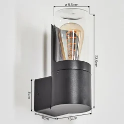 Morbak Lampe murale d´extérieur Noir, 1 lumière