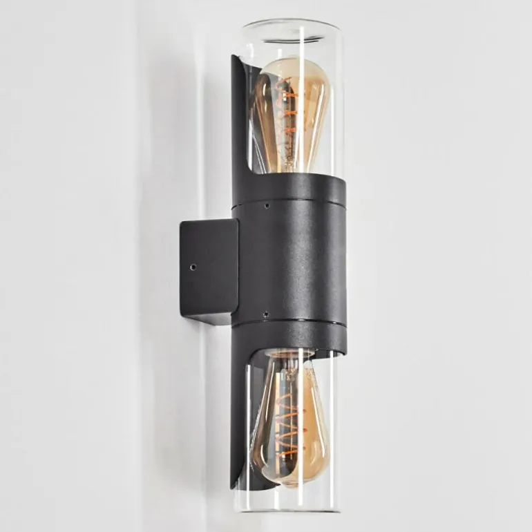 Morbak Lampe murale d´extérieur, Luminaire Up & Down Noir, 2 lumières