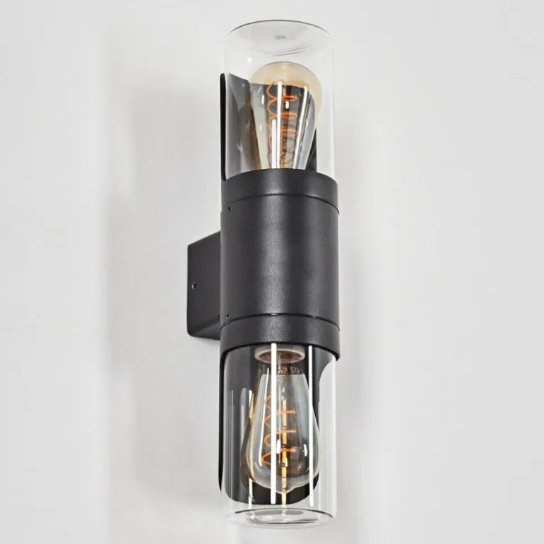 Morbak Lampe murale d´extérieur, Luminaire Up & Down Noir, 2 lumières