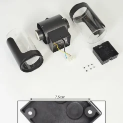 Morbak Lampe murale d´extérieur, Luminaire Up & Down Noir, 2 lumières