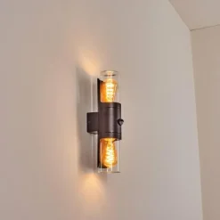 Morbak Lampe murale d´extérieur, Luminaire Up & Down Noir, 2 lumières