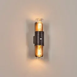 Morbak Lampe murale d´extérieur, Luminaire Up & Down Noir, 2 lumières
