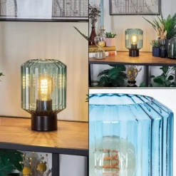 Moruja Lampe à poser Noir, 1 lumière