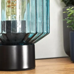 Moruja Lampe à poser Noir, 1 lumière