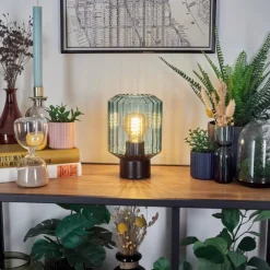 Moruja Lampe à poser Noir, 1 lumière