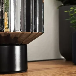 Moruja Lampe à poser Noir, 1 lumière