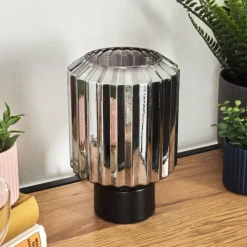 Moruja Lampe à poser Noir, 1 lumière