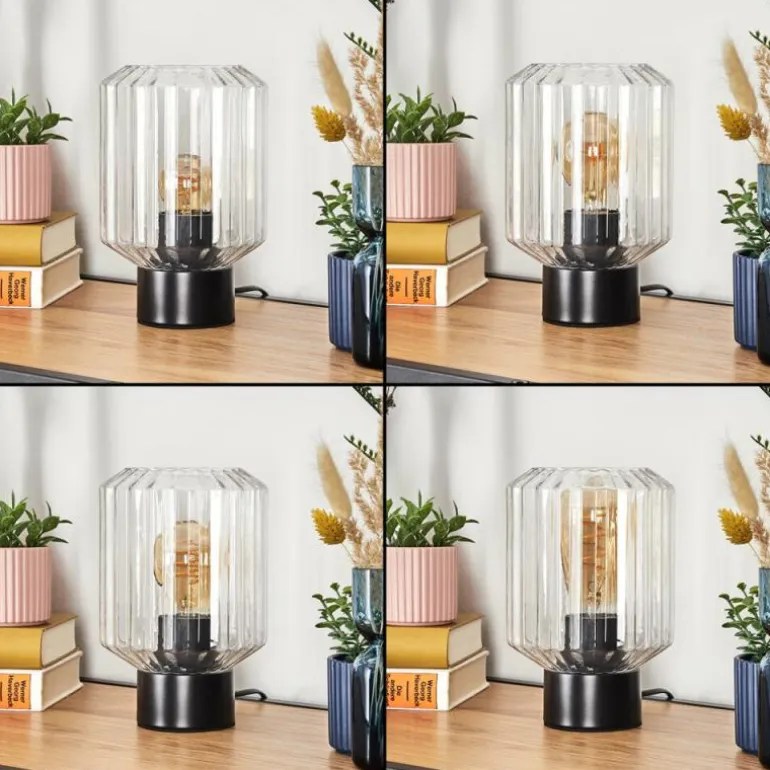 Moruja Lampe à poser Noir, 1 lumière