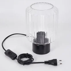 Moruja Lampe à poser Noir, 1 lumière