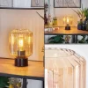 Moruja Lampe à poser Noir, 1 lumière