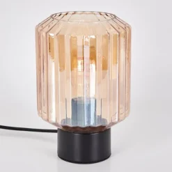 Moruja Lampe à poser Noir, 1 lumière