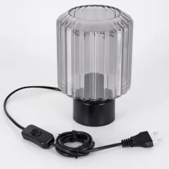 Moruja Lampe à poser Noir, 1 lumière