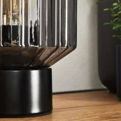 Moruja Lampe à poser Noir, 1 lumière
