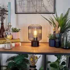 Moruja Lampe à poser Noir, 1 lumière