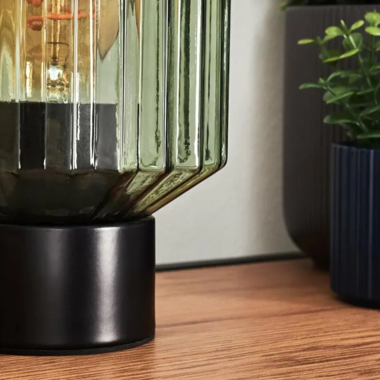 Moruja Lampe à poser Noir, 1 lumière