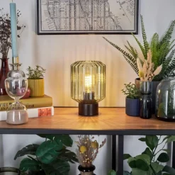 Moruja Lampe à poser Noir, 1 lumière