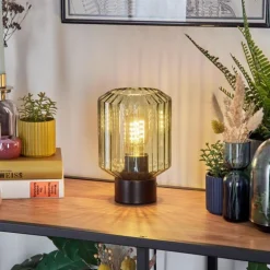 Moruja Lampe à poser Noir, 1 lumière
