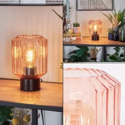 Moruja Lampe à poser Noir, 1 lumière